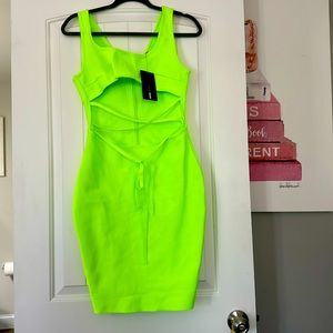 Neon green, Fashion Nova dress
